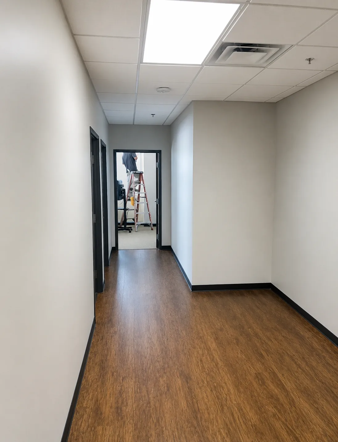 Office Repaint, New Room Build & Carpet — Rowlett, TX